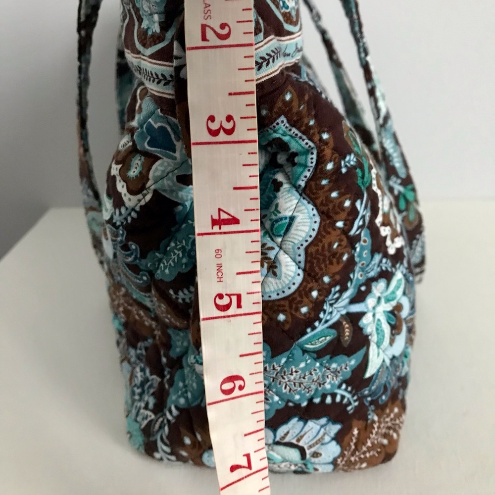 Vera Bradley Java Blue Shoulder Tote Bag - Picture 5 of 10